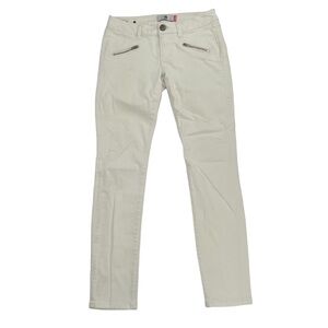 CAbi Junior's Ivory Skinny Jeans Size 2